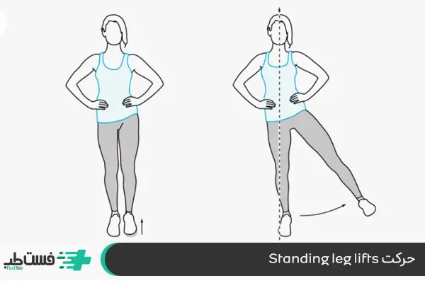 حرکت بلندکردن پا به سمت طرفین برای کاهش درد آرتروز زانو|فست طب