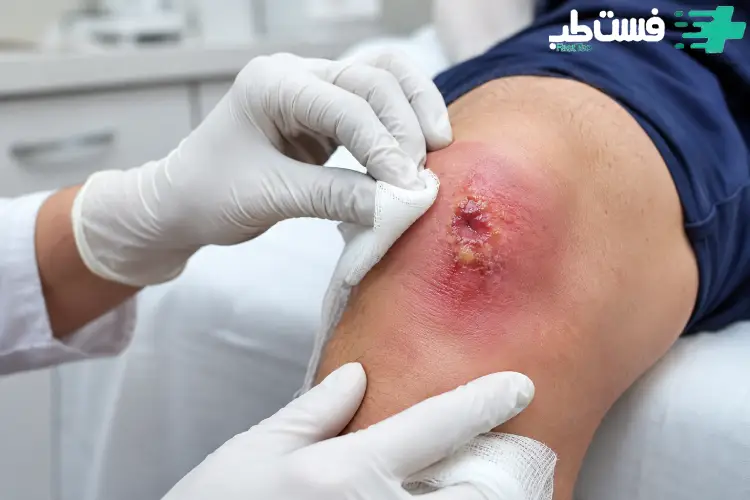 علائم و شکل عفونت زانو